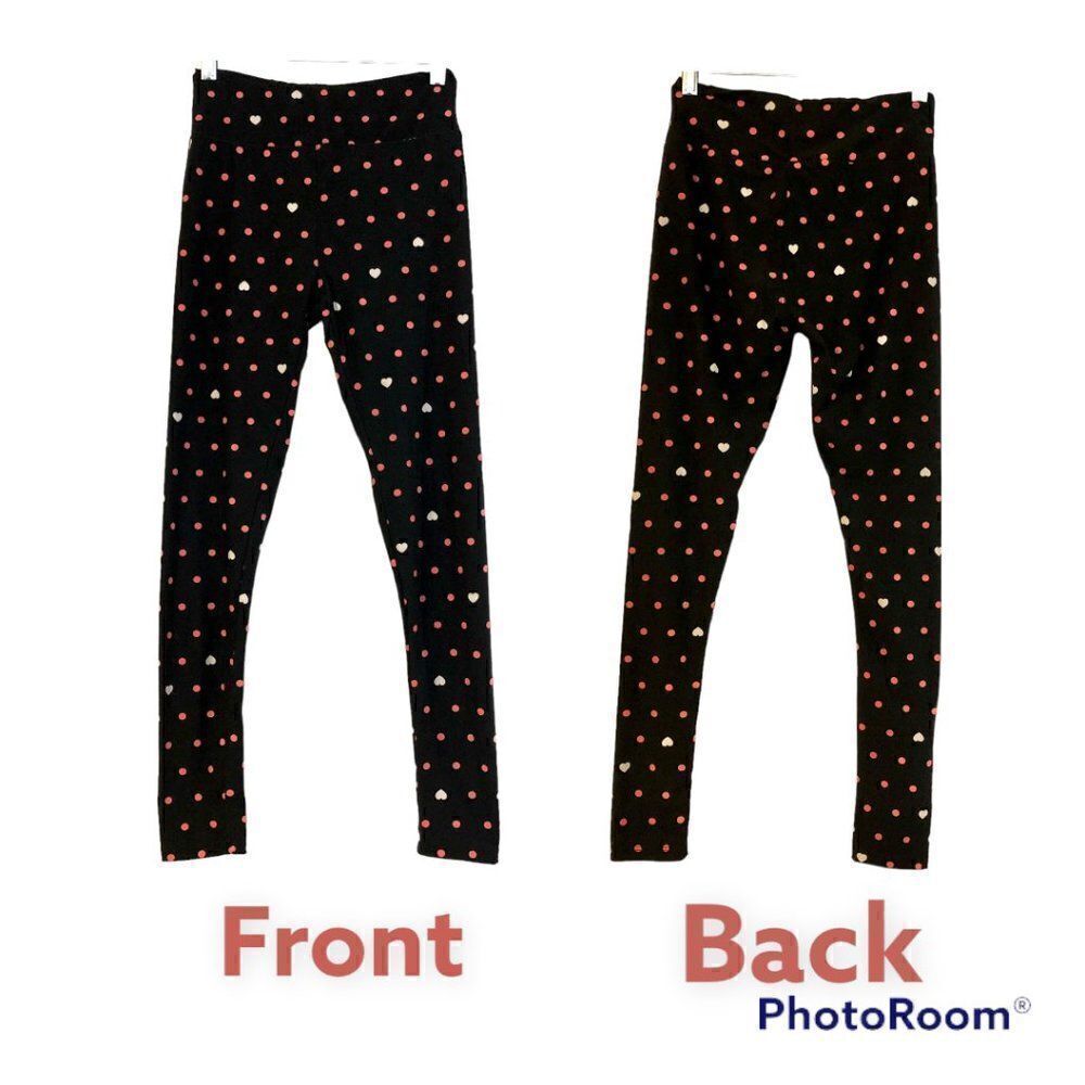 Lularoe Heart and Polka-dots Leggings Size OS